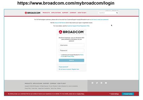 broadcom customer support portal.